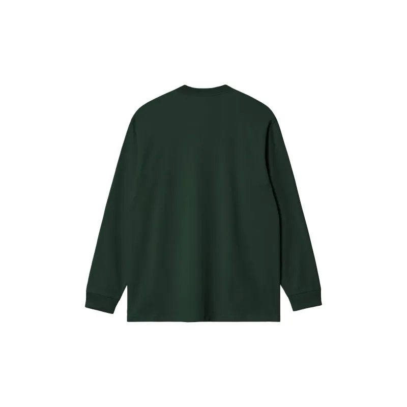 Carhartt WIP American Script T-Shirts Men Pine Green-1