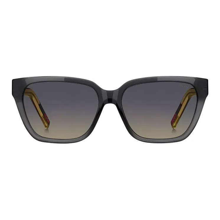 HUGO BOSS Plastic Acetate Irregular Shape Sunglasses Women's Black-1