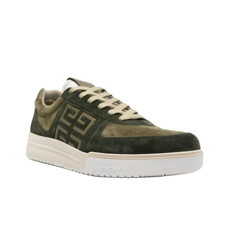 Givenchy 4G Low Top Skateboard Shoes Men's Green-2