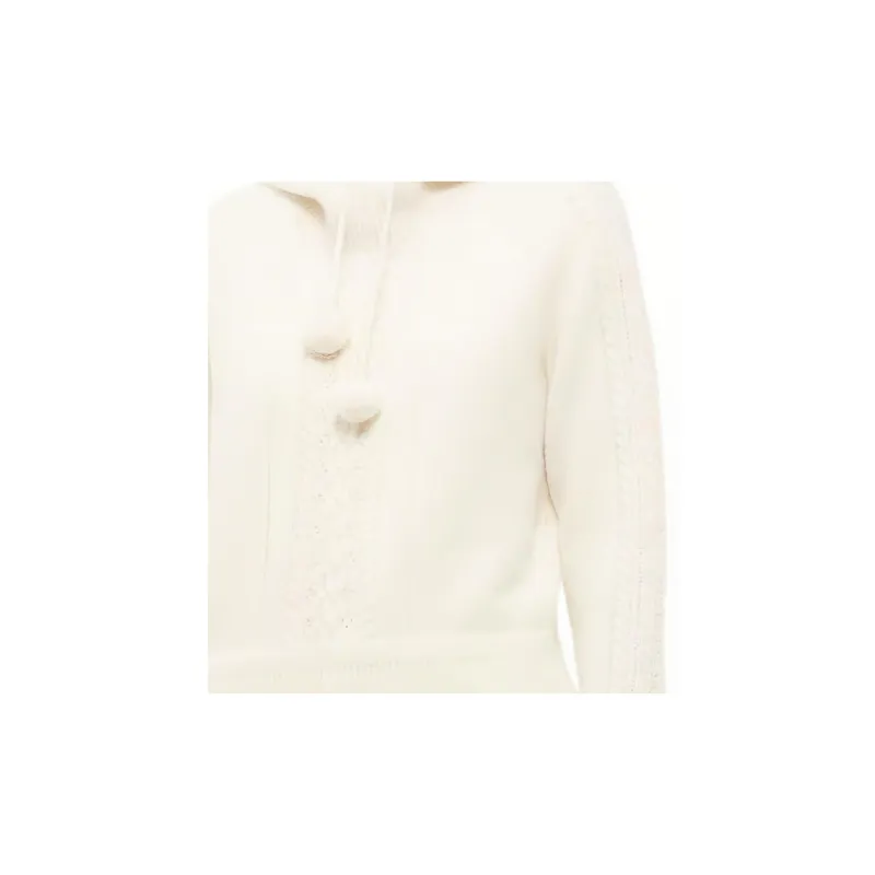 CHANEL Cashmere Sweater Women's White-3
