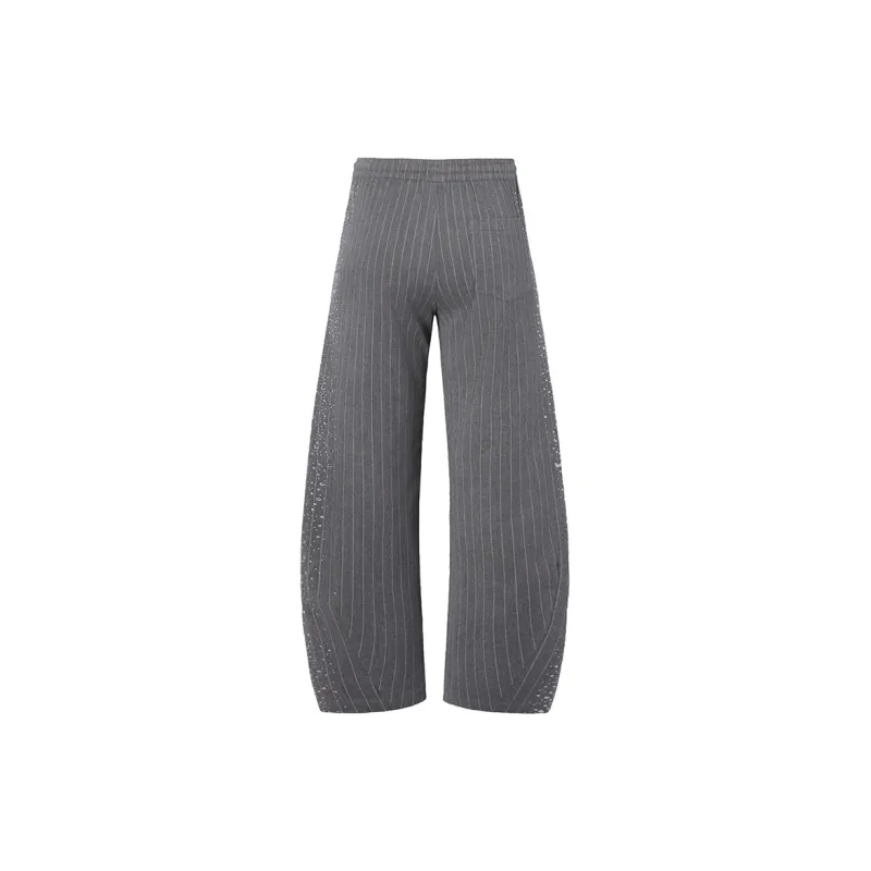 ROCAWEAR SS25 Casual Pants Unisex Light Gray-1