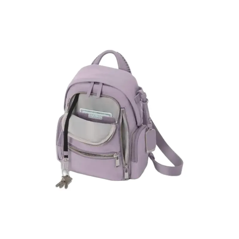 TUMI Nylon Backpack Small Size Women's Lavender-2