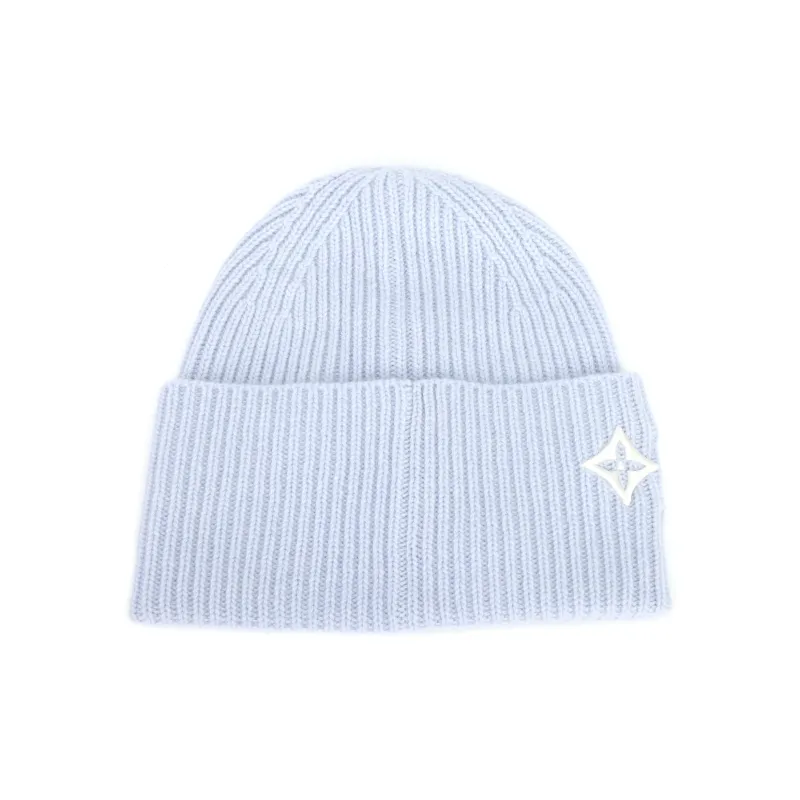 LOUIS VUITTON Sheep Wool Beanies Women's Sky Blue-0