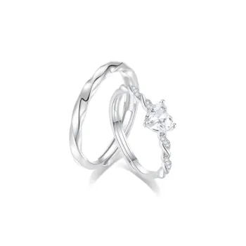 Zheng Tai Fook Cubic Zirconia Rings Unisex