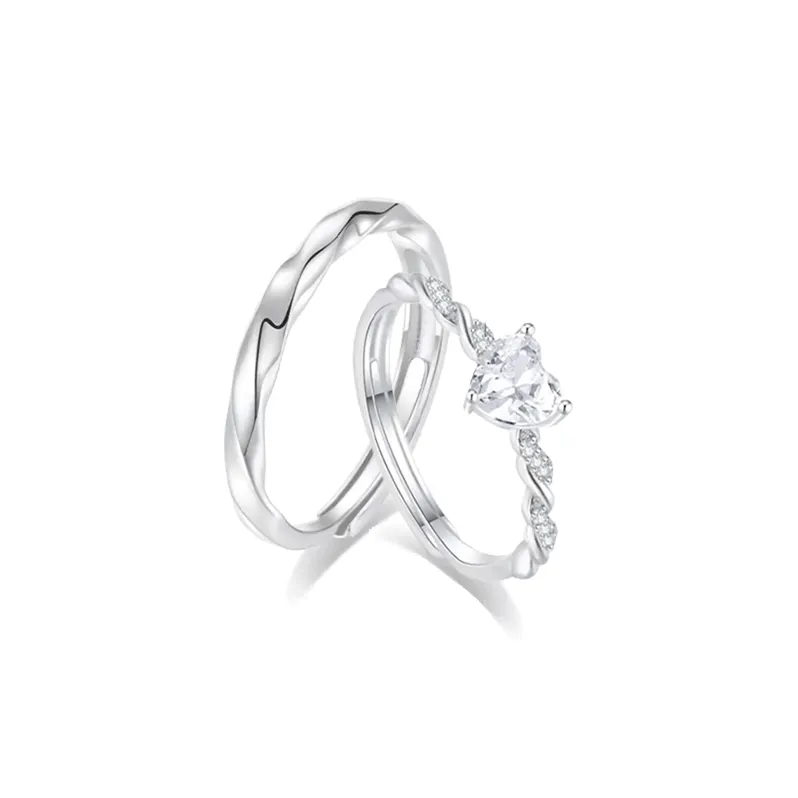 Zheng Tai Fook Cubic Zirconia Rings Unisex-0