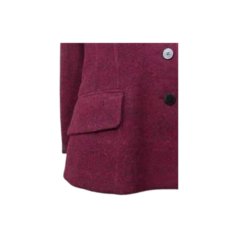 DIOR Jackets Coats Women's Burgundy-3