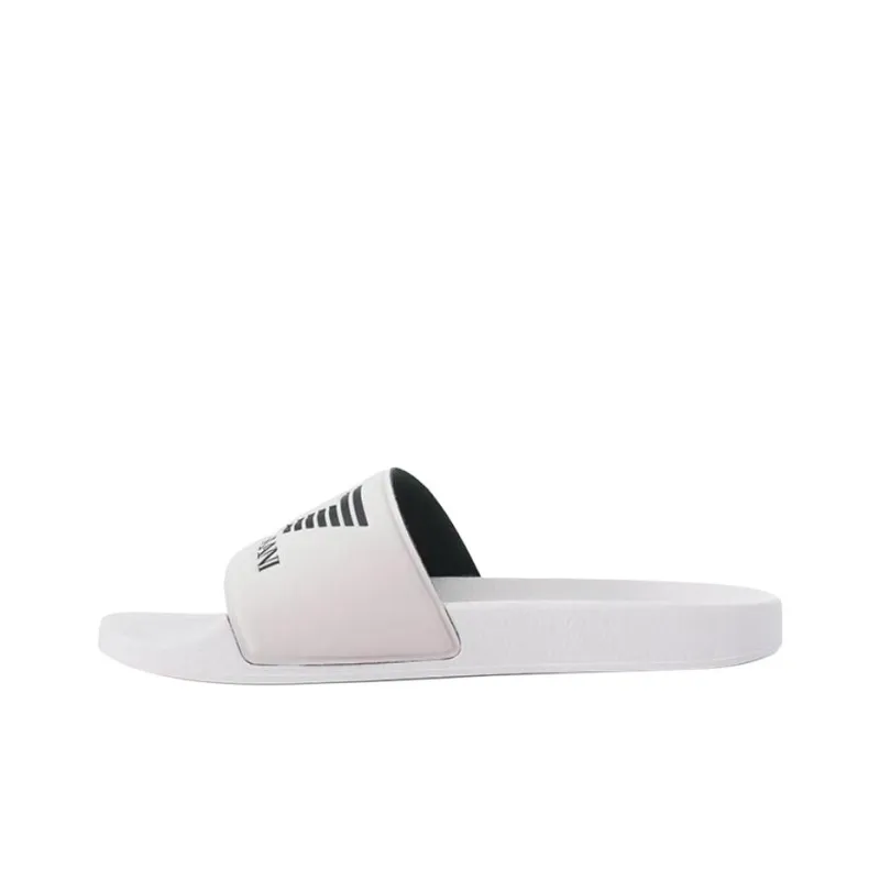 EMPORIO ARMANI EA7 Slide Slippers Women's White-2