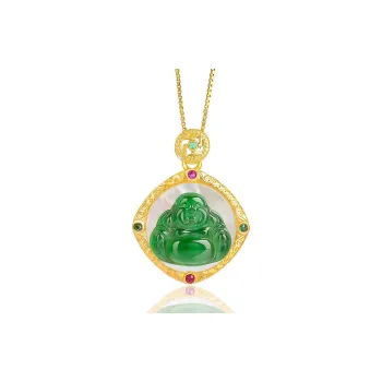 HUISHI Ice Type Jadeite Necklaces Unisex