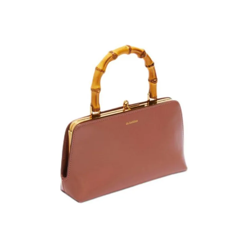 JIL SANDER Calfskin Shoulder Bag, Crossbody Bag, Handbag Mini Women's Cherry Wood Color-1