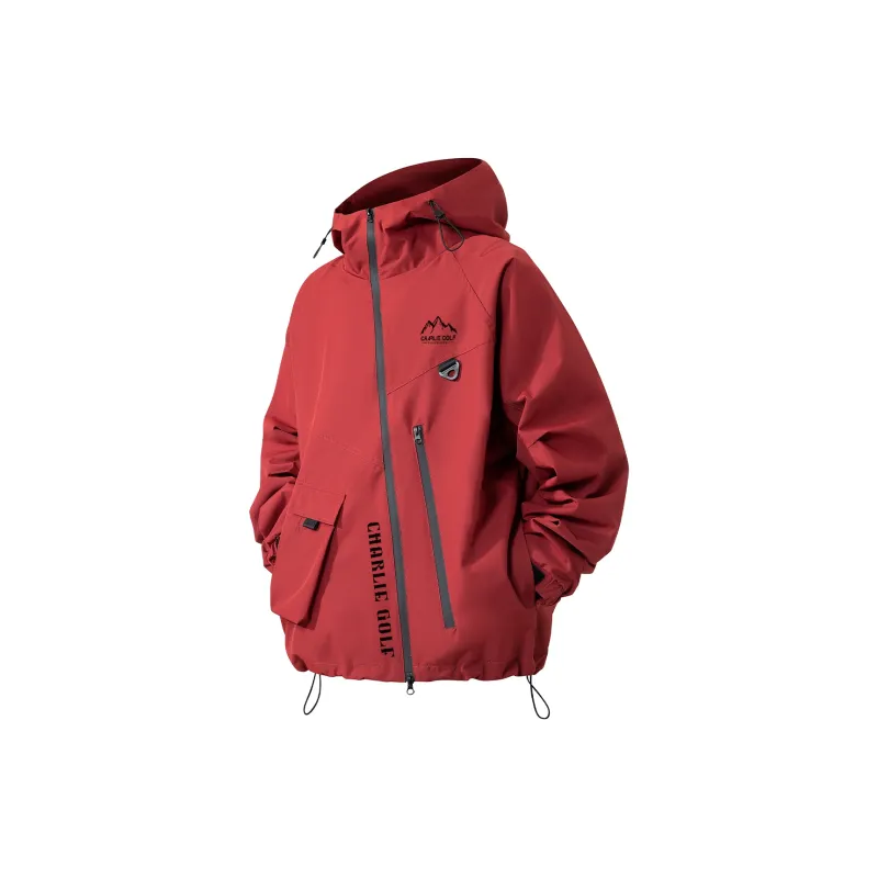 CHARLIE GOLF Water Resistant Windproof Wear Resistant Windbreaker Jacket Unisex-4