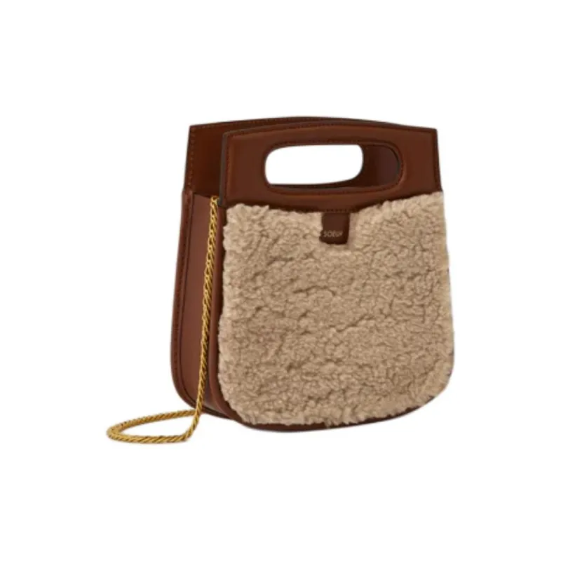 SOEUR Cow Leather One Shoulder Handbags Mini Women's Sand-Colored-1