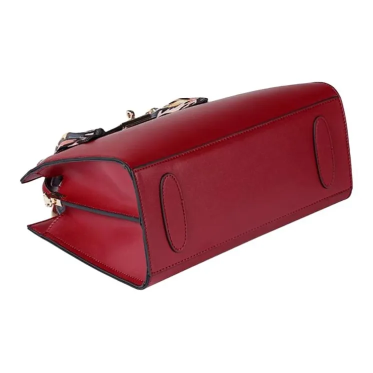TUCANO Cow Leather One Shoulder Handbag Tubas Women's Burgundy-4