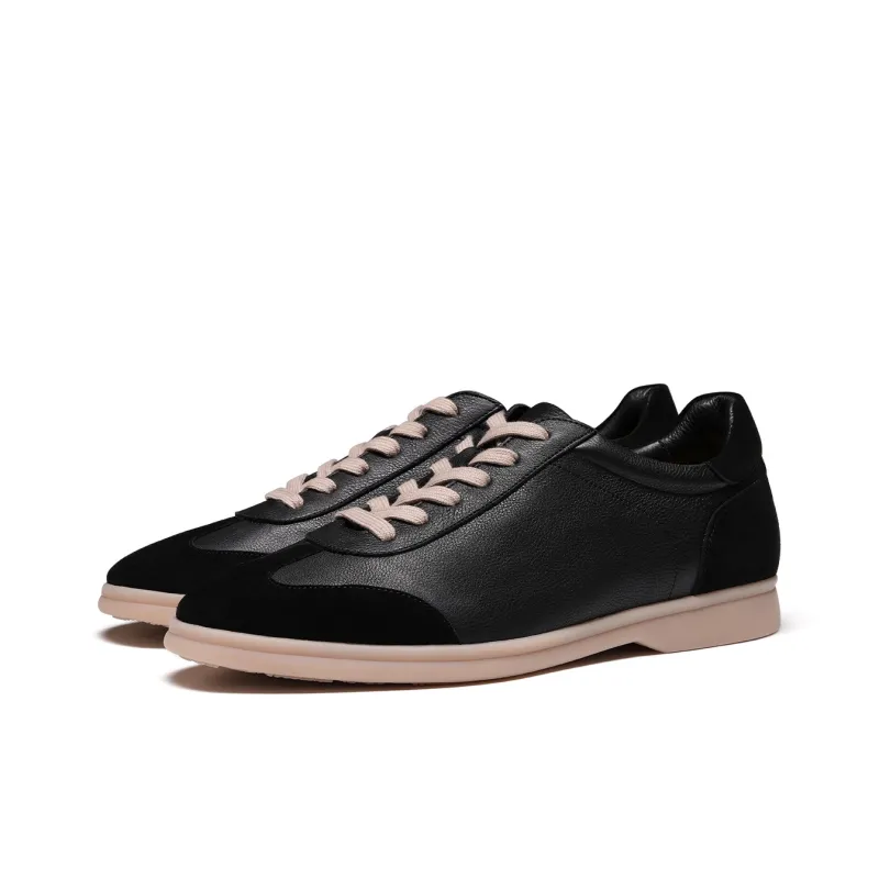 TRUFFAUT Lightweight Breathable German Army Trainers Low Top Casual Shoes Men's-1
