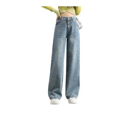 Tonlion Jeans Women's Moon White Blue