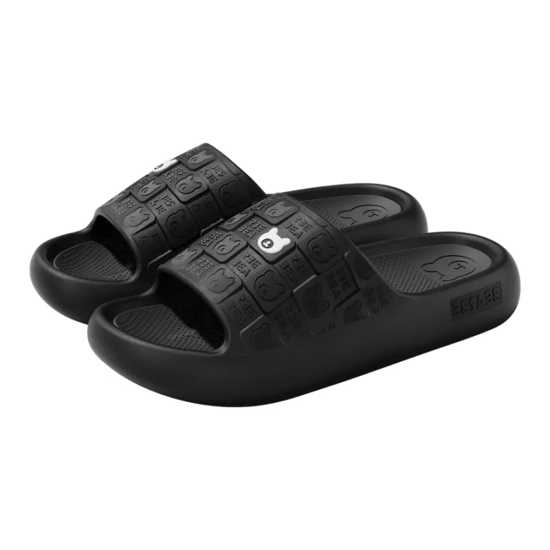 Foot Recreation Summer Indoor Bathing Slip Resistant Squashy And Bouncy Feeling Platform Home Slippers-4