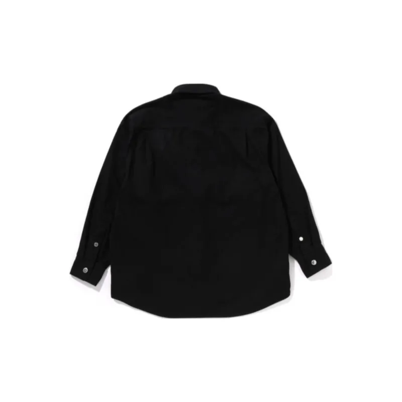 Bape Bathing Ape Logo Canvas L/S Work Shirt-1