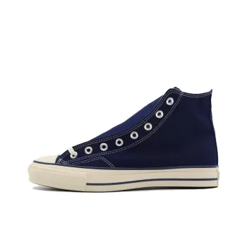 Converse Anti-Slip Wear-Resistant High-Top Canvas Shoes Men's Marine Blue