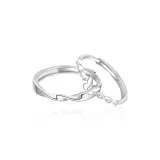 Couple's-Butterfly Dancer Couple Rings