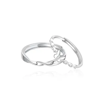 MAGICPOLE 999 Fine Silver Rings Unisex Silver