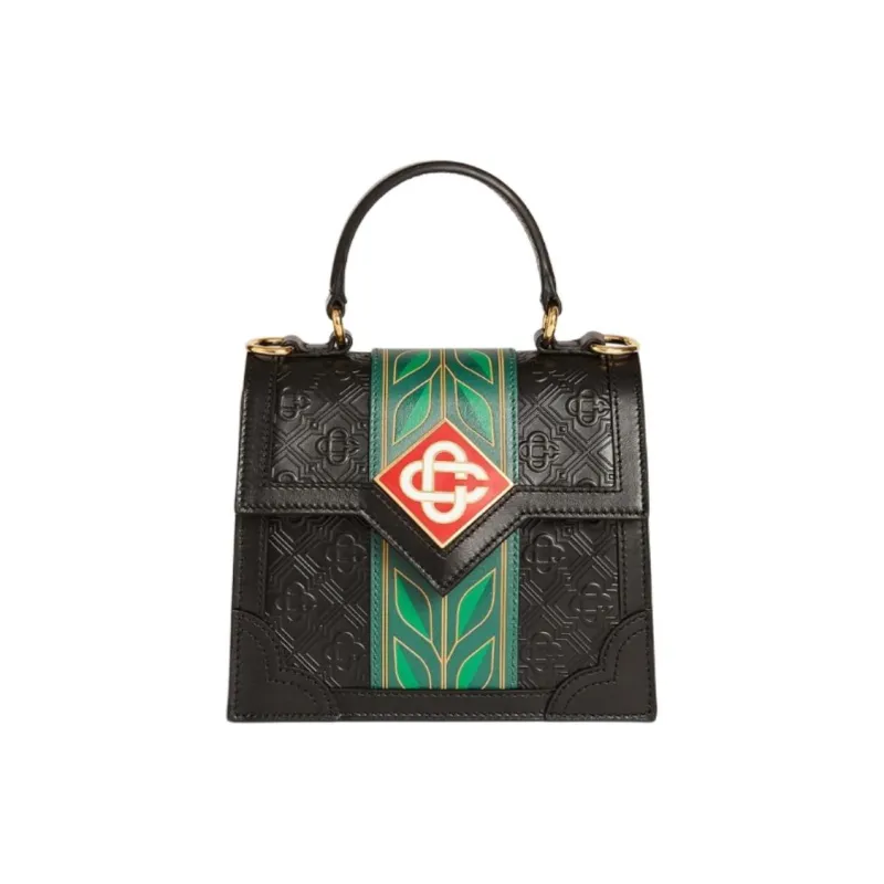 CASABLANCA Calfskin Shoulder Bag Crossbody Bag Handbag Mini Women's Black-0