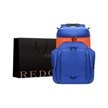 REDOO Oxford Backpack Regular Unisex Royal Blue/Black/Navy Blue/Black & White/Purple & Yellow/Royal Blue & Orange