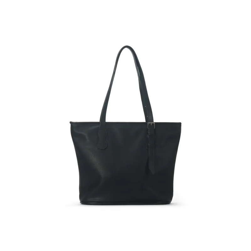 Gudair PU Tote Bag Shoulder Bag Women's Black-2