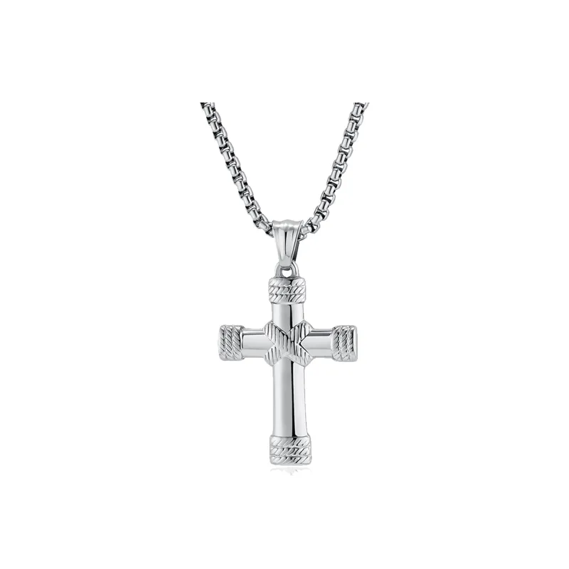 Sanpowa Stainless Steel Necklaces Men's-7