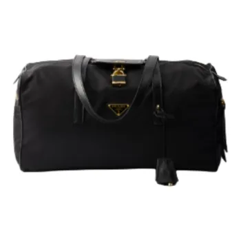 PRADA Re Nylon Recycled Nylon Travel Bag Men's Black