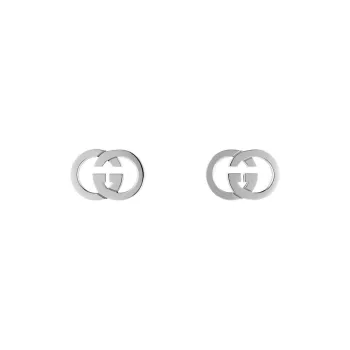 GUCCI 925 Sterling Silver Earrings Unisex Silver