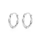 Silver Mobius Earrings Alloy[1 Pair]