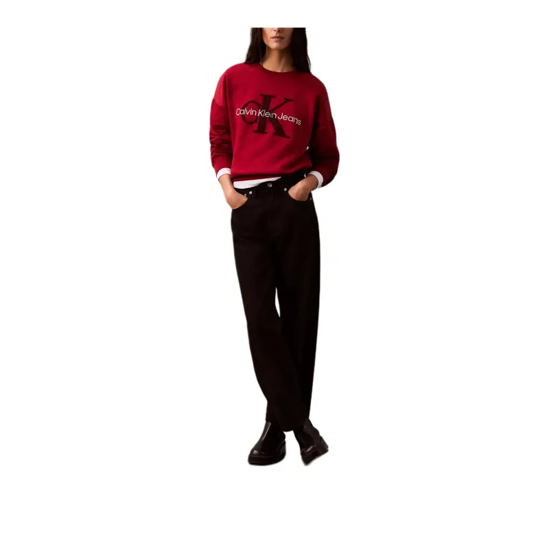 CALVIN KLEIN Sweatshirt Women's Burgundy-1