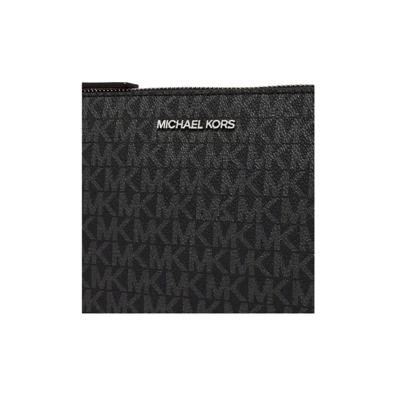 MICHAEL KORS MK Cooper Artificial Leather Toiletry Bags Clutches Large Size Men's Black-3