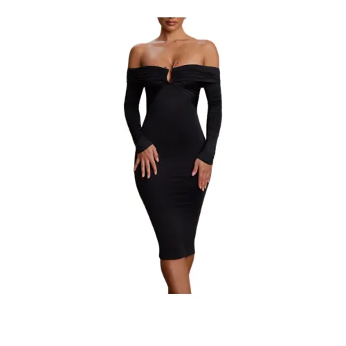 OH POLLY Brigitte Long-Sleeved Dresses Women's Black