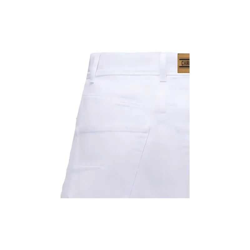 DIOR Logo Patch Frayed Edge Skirt-2