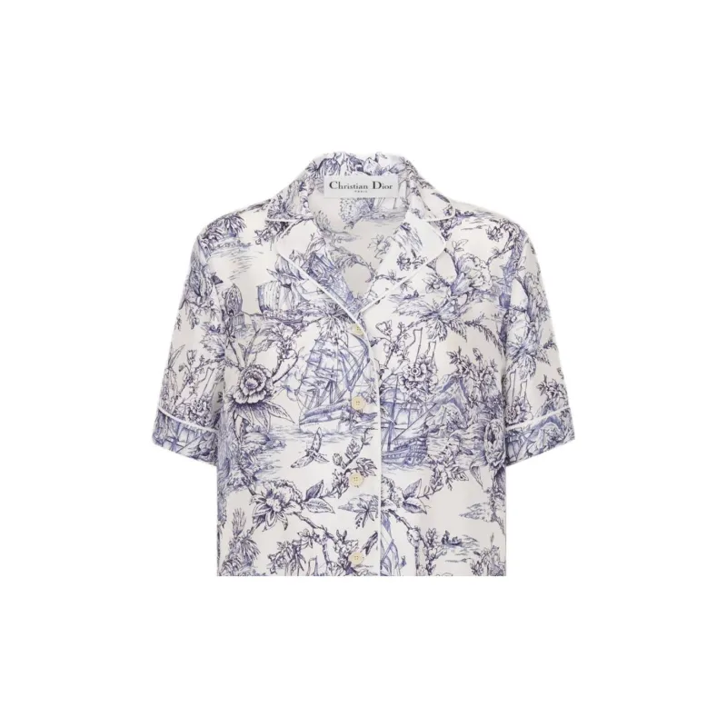 DIOR Shirts Women's Blue-2