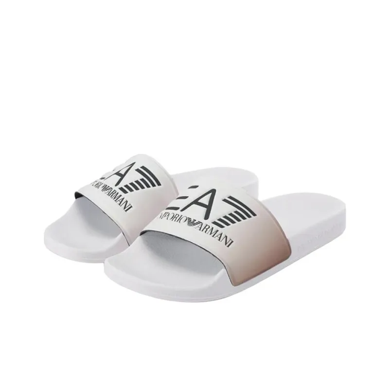EMPORIO ARMANI EA7 Slide Slippers Women's White-3