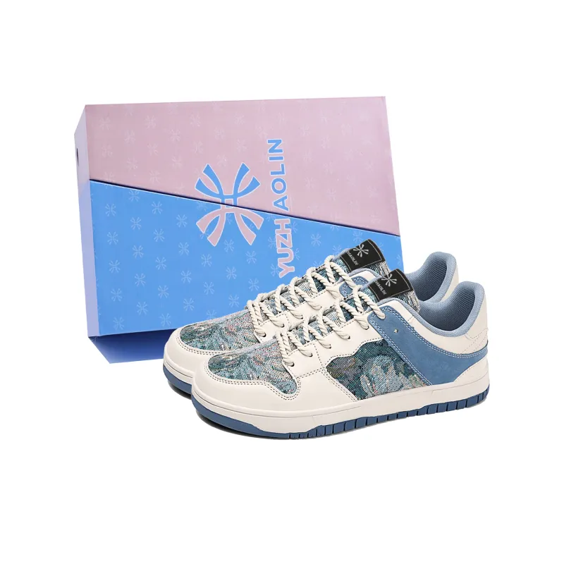 YUZHAOLIN Wear Resistant Height Increasing Low Top Skateboard Shoes Men's Box-0