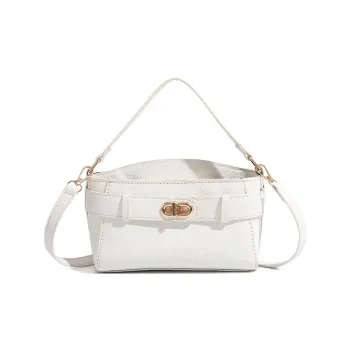 SEPTWOLVES PU Handbag Small Size Women's White/Black/Khaki/Blue/Brown