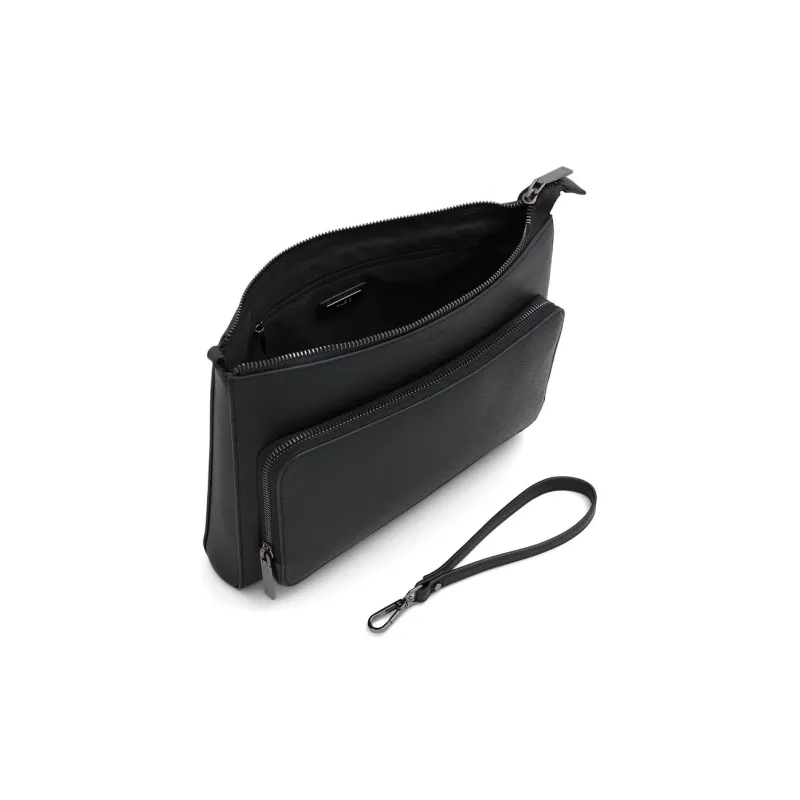 ALDO Artificial Leather Clutch Medium Size Men's Black-2