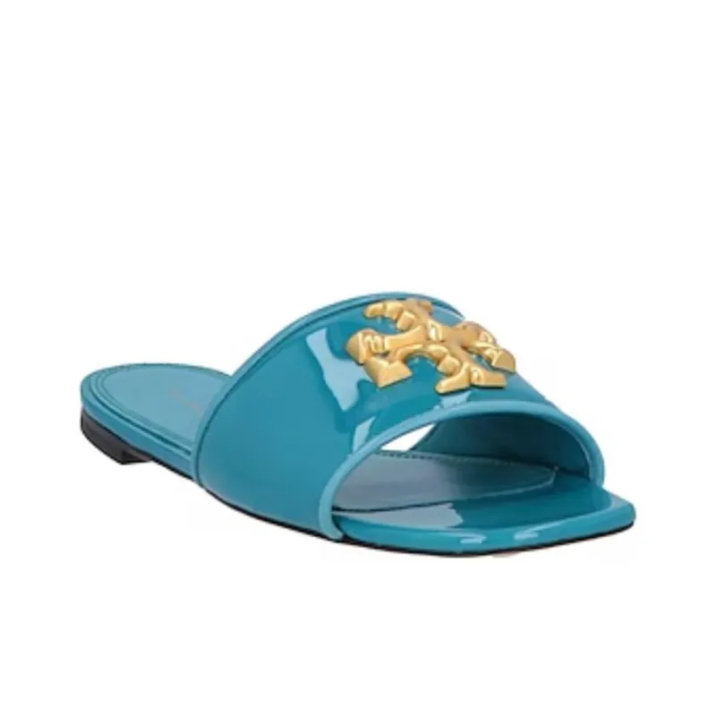 TORY BURCH Eleanor Slip-Resistant Slide Slippers Women's Blue-1