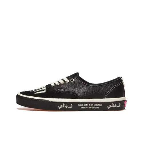 Mark x Vans Anti Slip Wear Resistant Low Top Skateboard Shoes Men's Black