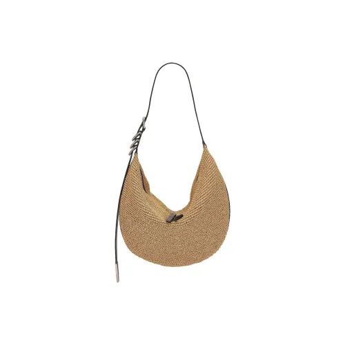 RAG&BONE Straw Woven Hobo Bag Shoulder Bag Women's Beige
