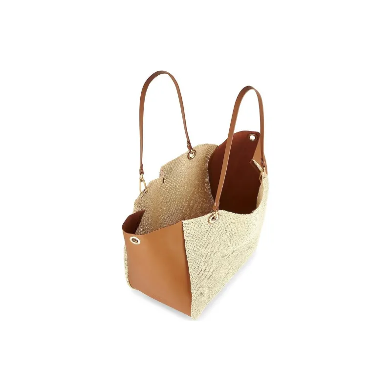 RAG&BONE Straw Woven Handbag Shoulder Bag Women's Beige-3