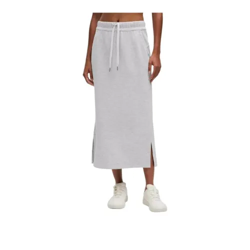 Lululemon Softstreme Casual Long Skirt Women's Mixed Color Core Super Light Gray