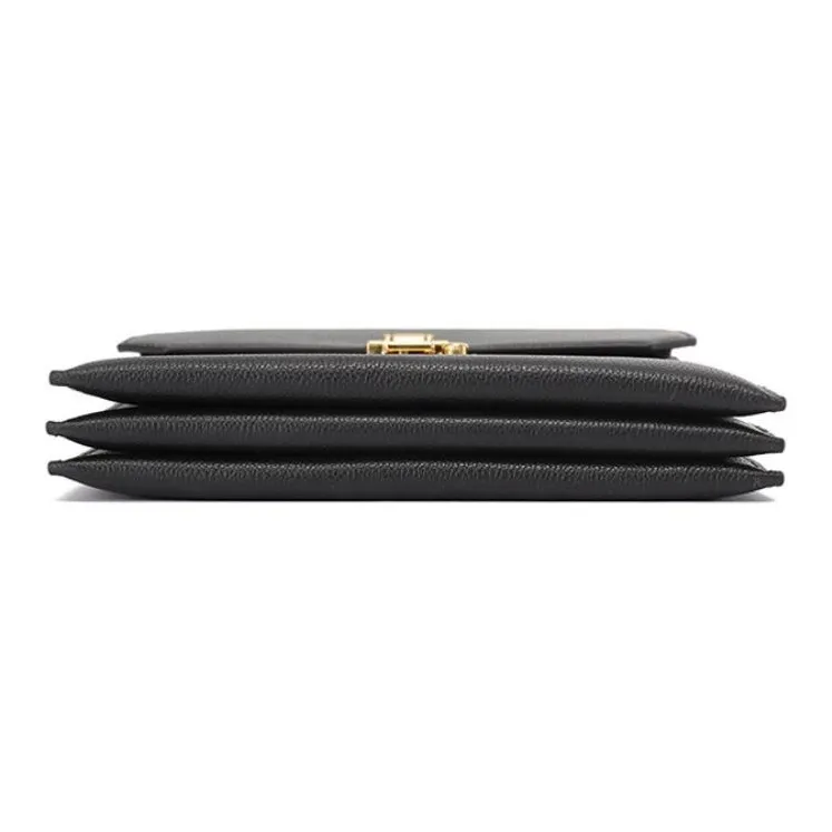 EMPORIO ARMANI Cow Leather Shoulder Bag, Crossbody Bag Men's Black-4