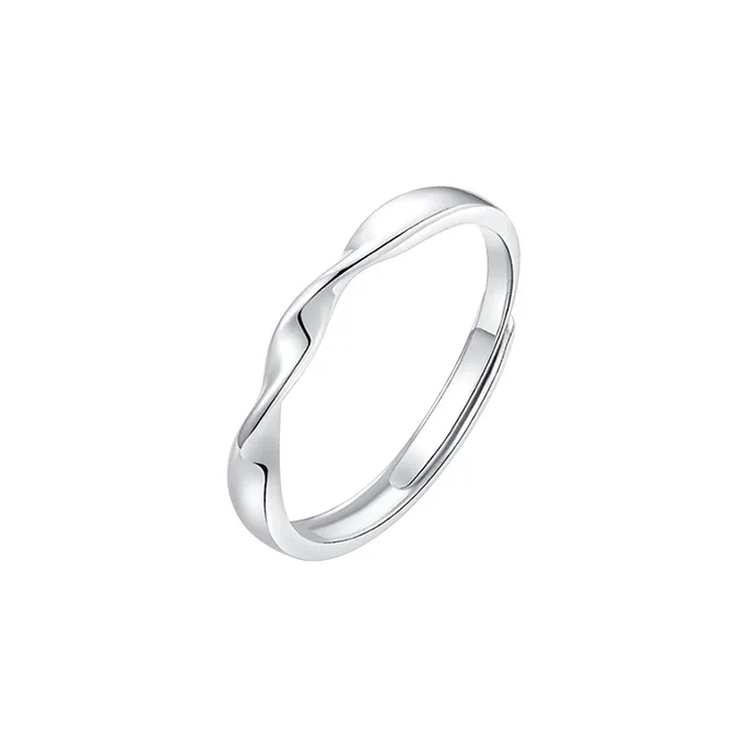 ZHIAIYONGHENG 999 Fine Silver Rings Unisex-6