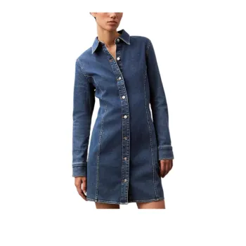 CALVIN KLEIN Long Sleeved Dresses Women's Blue