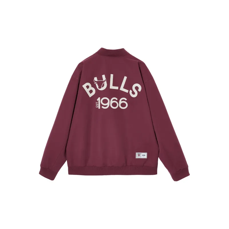 JACK JONES· x NBA Jack&Jones X Bulls Nba Jacket Men's Burgundy-1