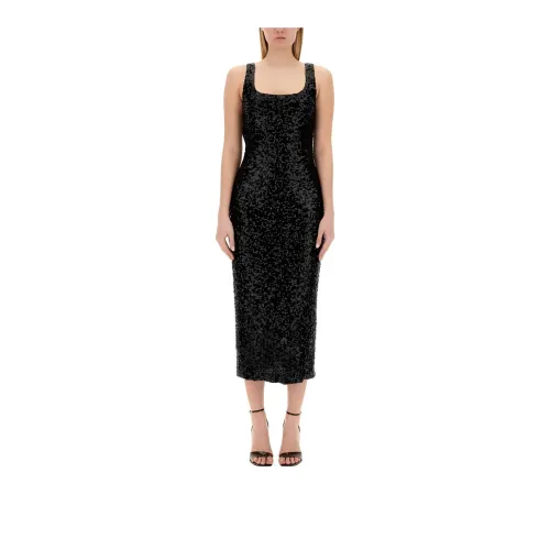 MOSCHINO Jeans Sequin Embellished Sleeveless Maxi Dress