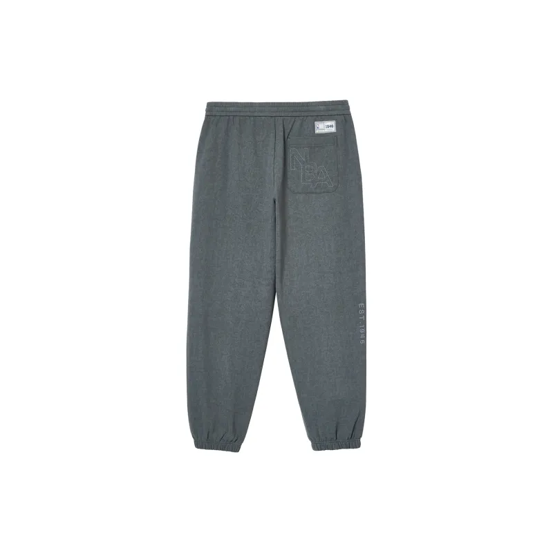JACK JONES· JACK & JONES X NBA Co brand Knitted Sweatpants Men's Black Sandy-1